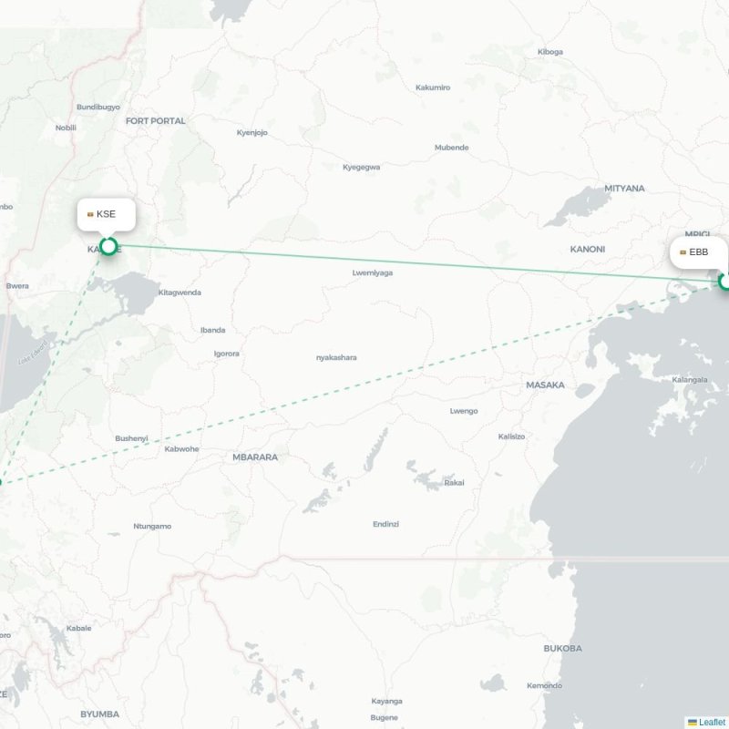 EBB - KSE route map