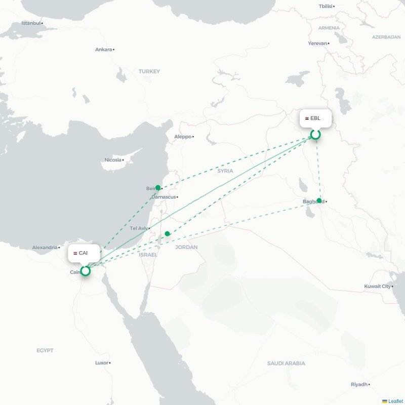 EBL - CAI route map