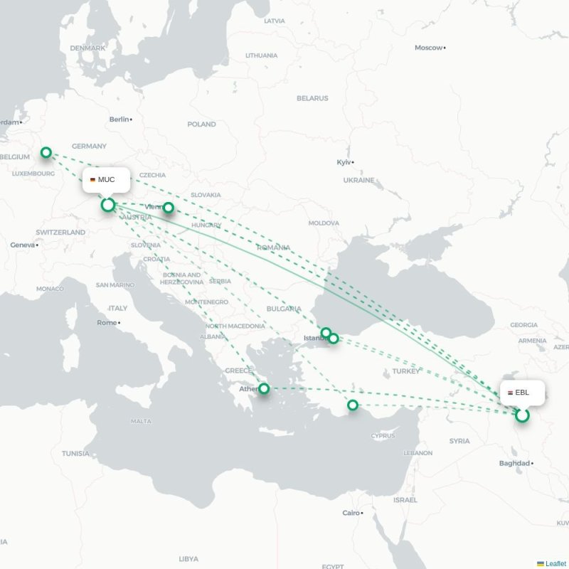 EBL - MUC route map