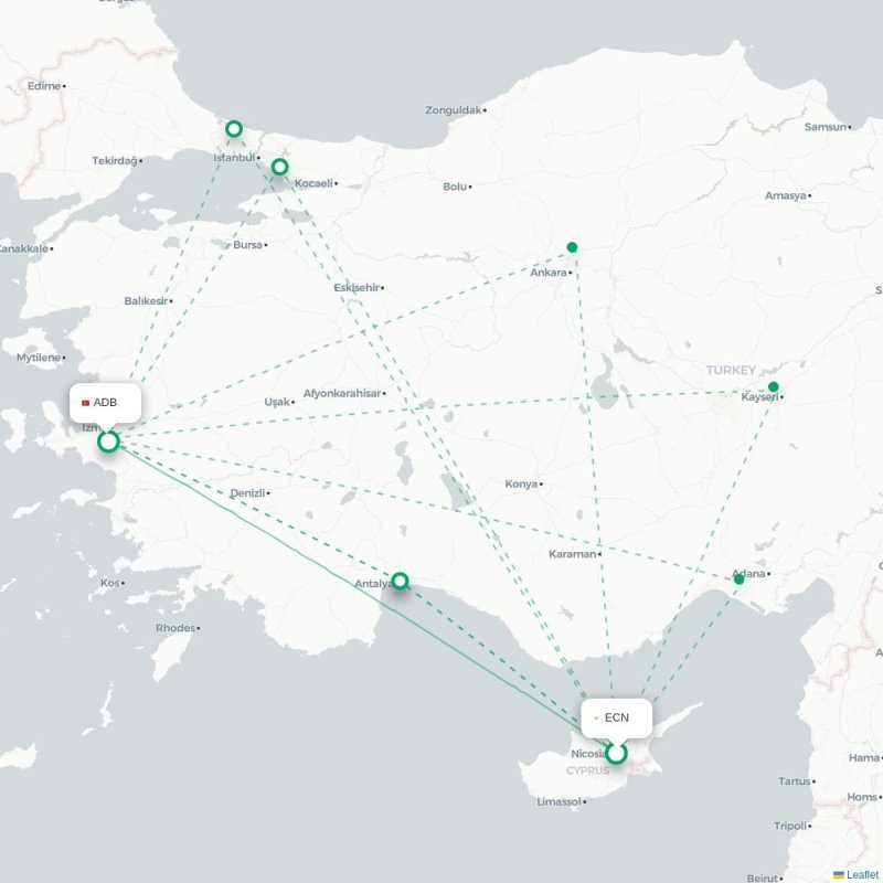 ECN - ADB route map
