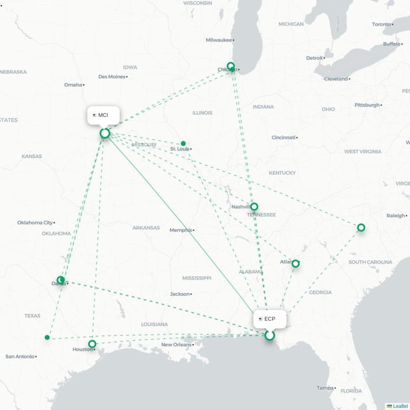 ECP - MCI route map
