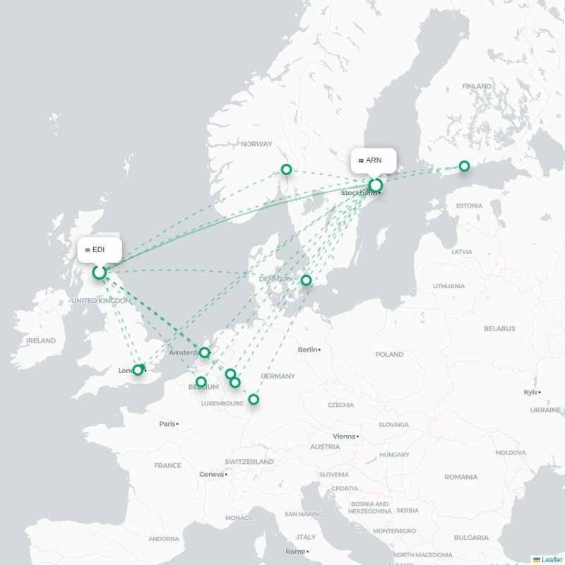 EDI - ARN route map