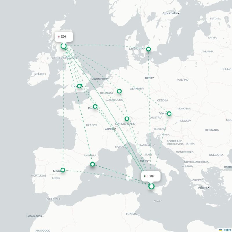 EDI - PMO route map