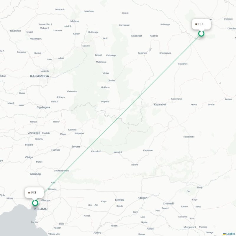 EDL - KIS route map