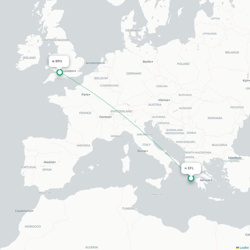 EFL - BRS route map