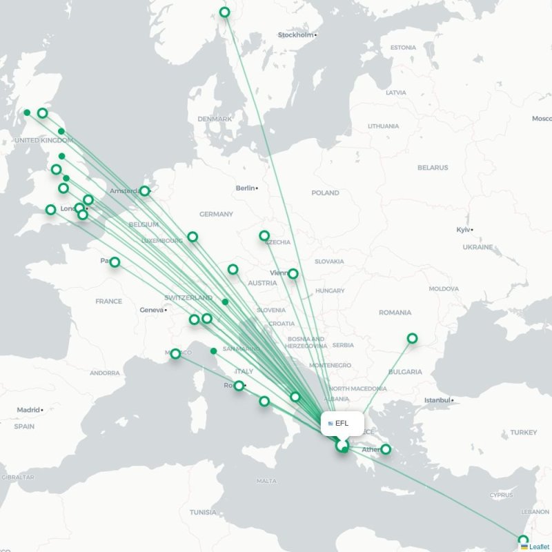 EFL - PSA route map