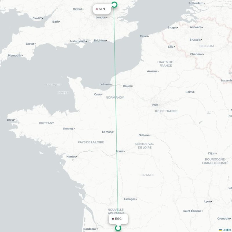 EGC - STN route map