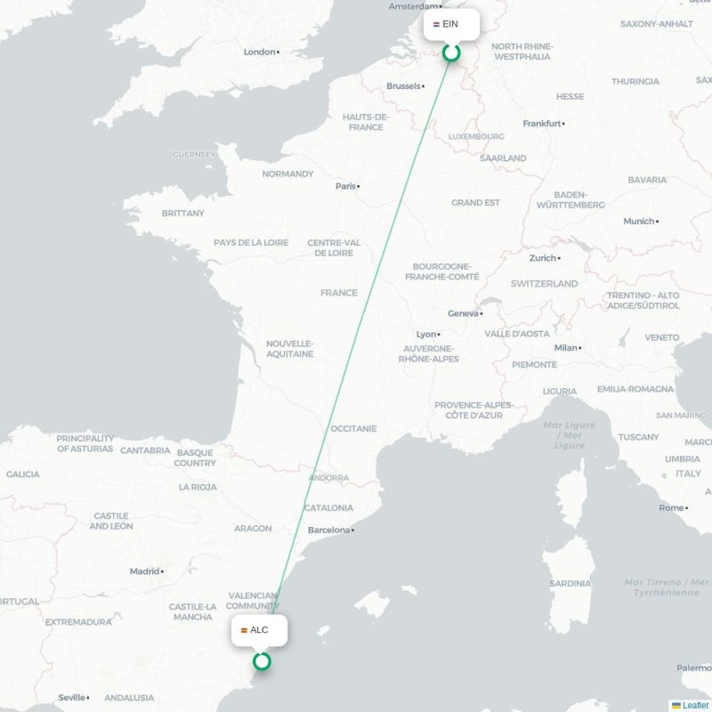 EIN - ALC route map