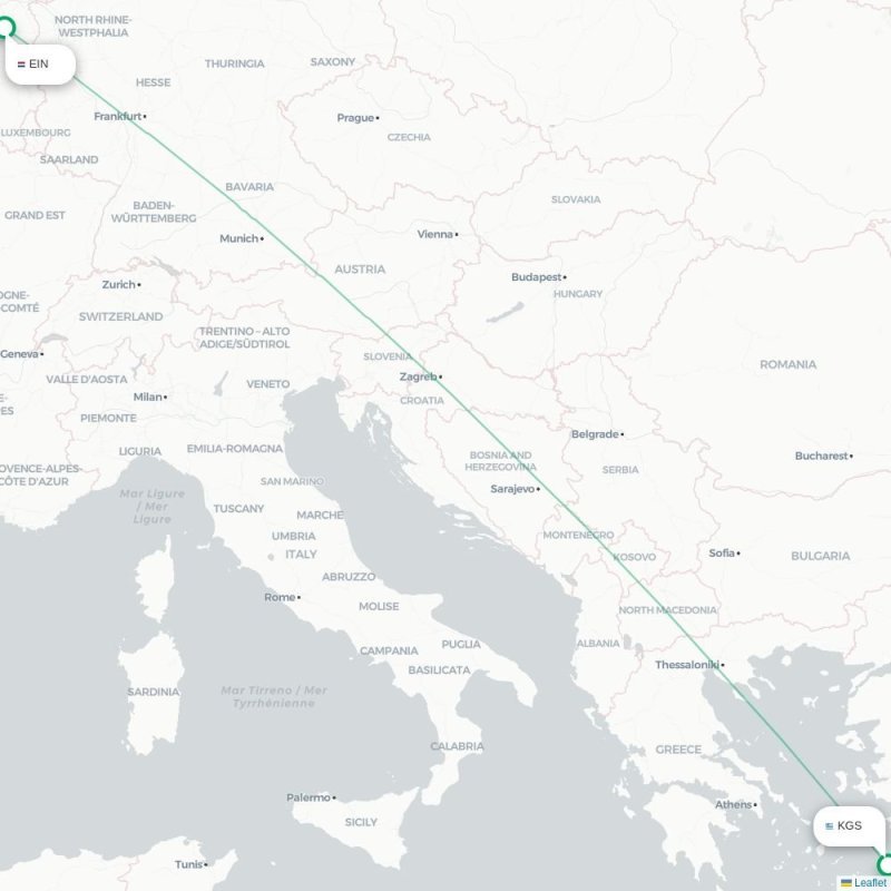 EIN - KGS route map