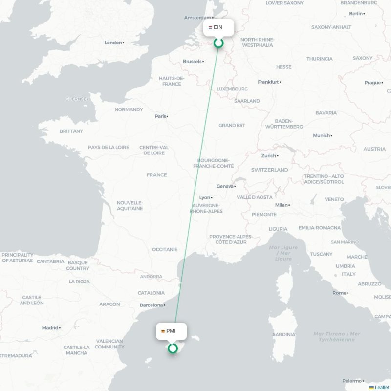 EIN - PMI route map