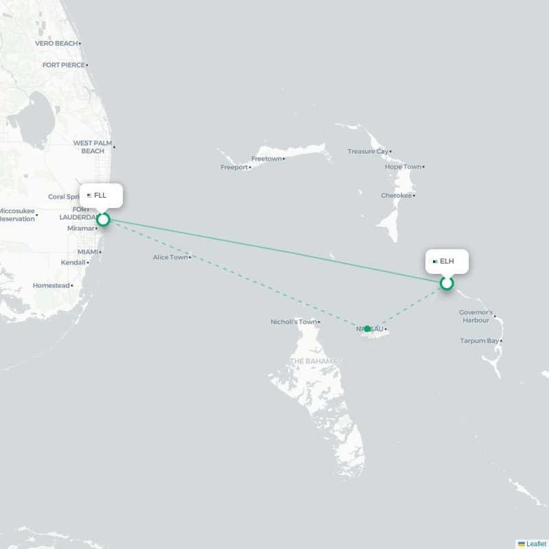 ELH - FLL route map