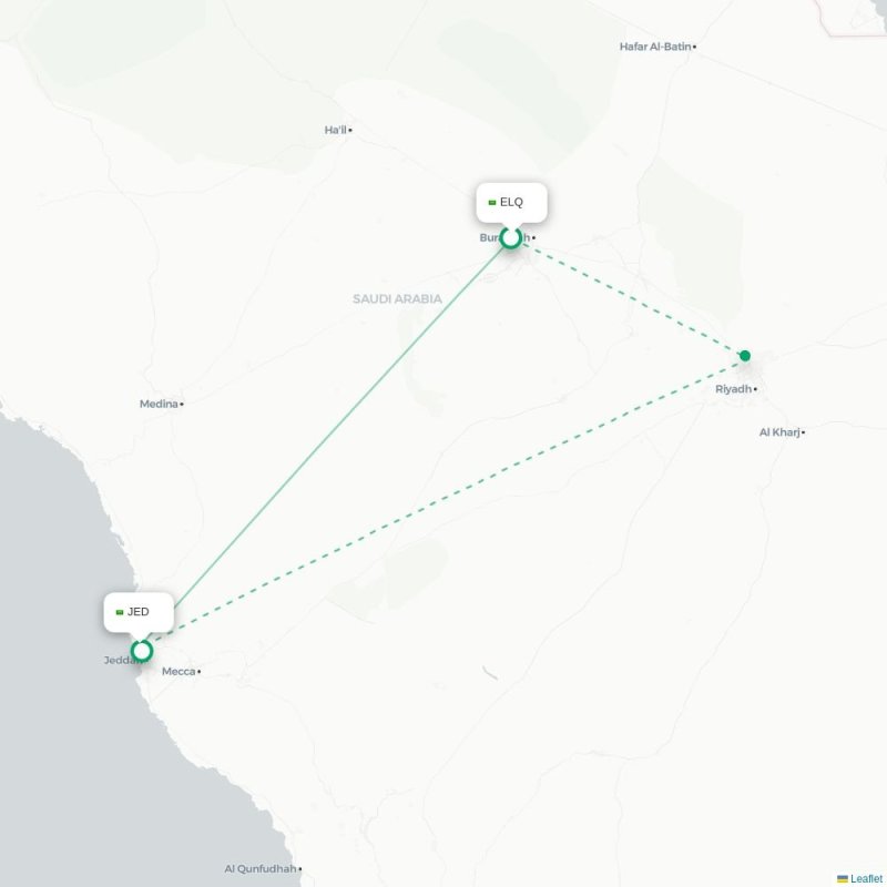ELQ - JED route map