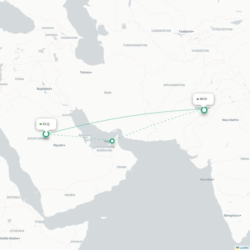 ELQ - MUX route map