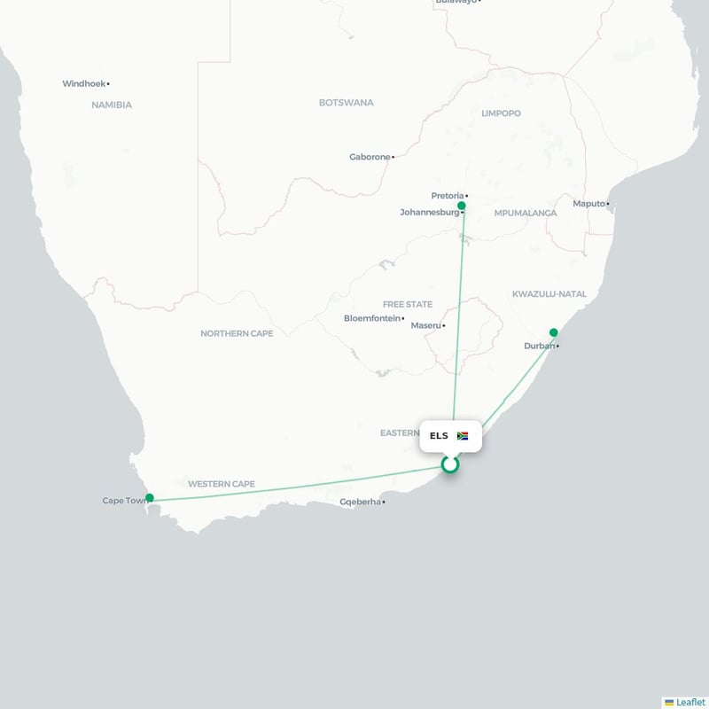 Route map East London  ELS 