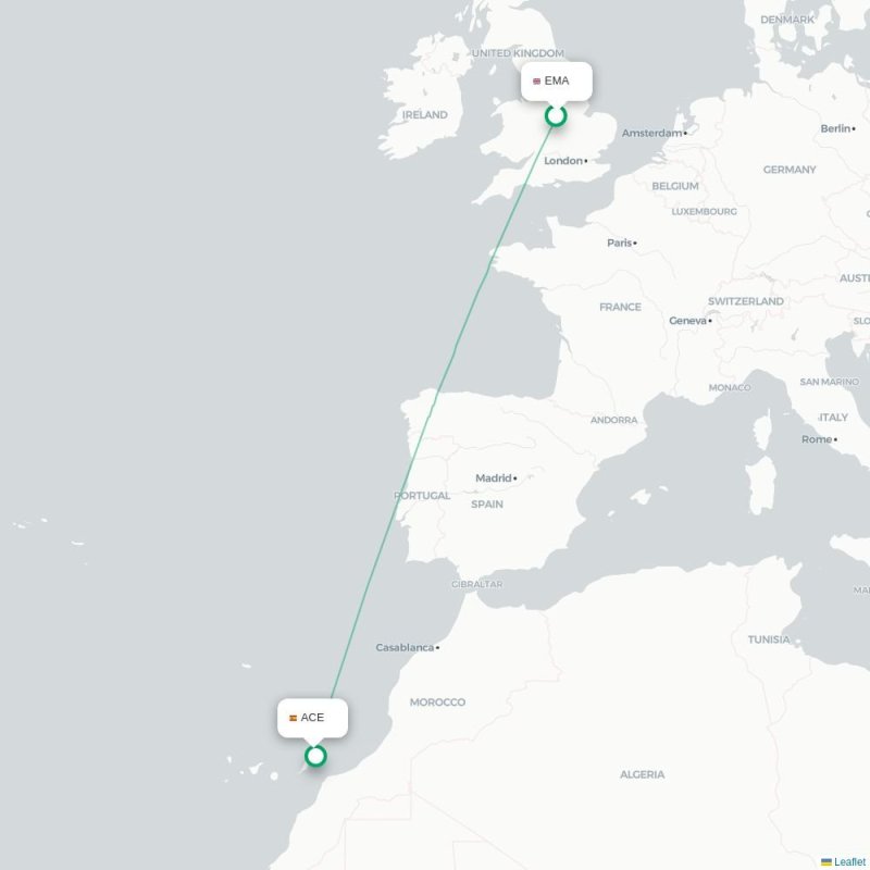 EMA - ACE route map