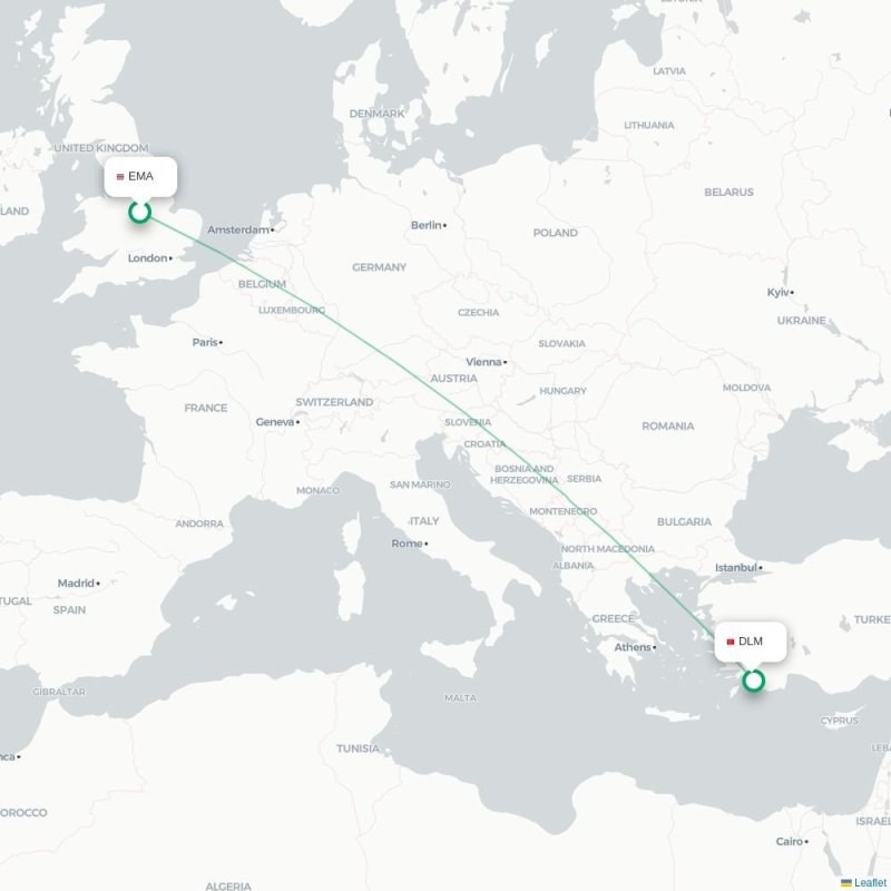 EMA - DLM route map