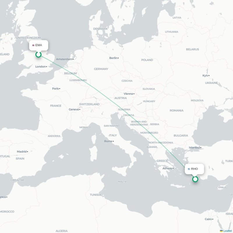 EMA - RHO route map