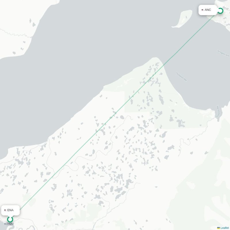 ENA - ANC route map