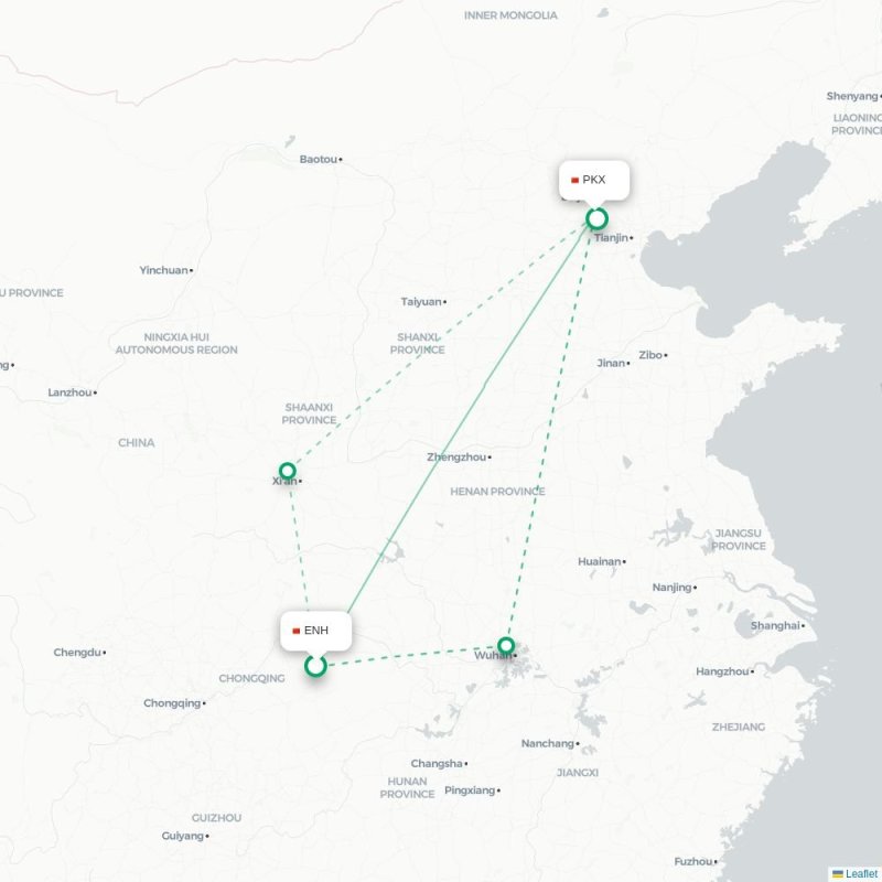 ENH - PKX route map