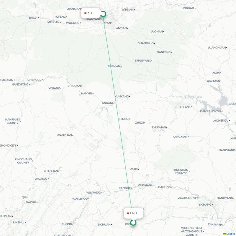 ENH - XIY route map