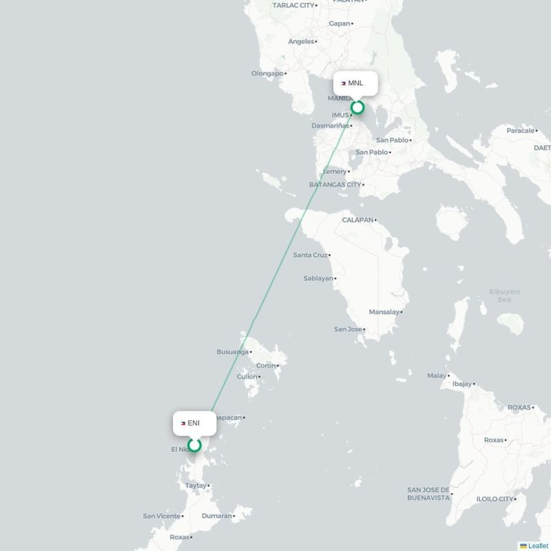 ENI - MNL route map