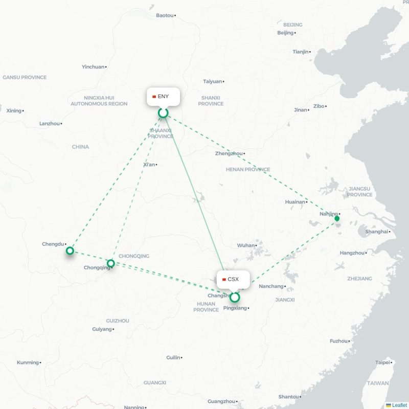ENY - CSX route map