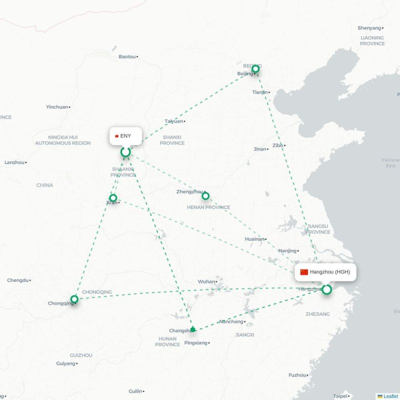 ENY - HGH route map