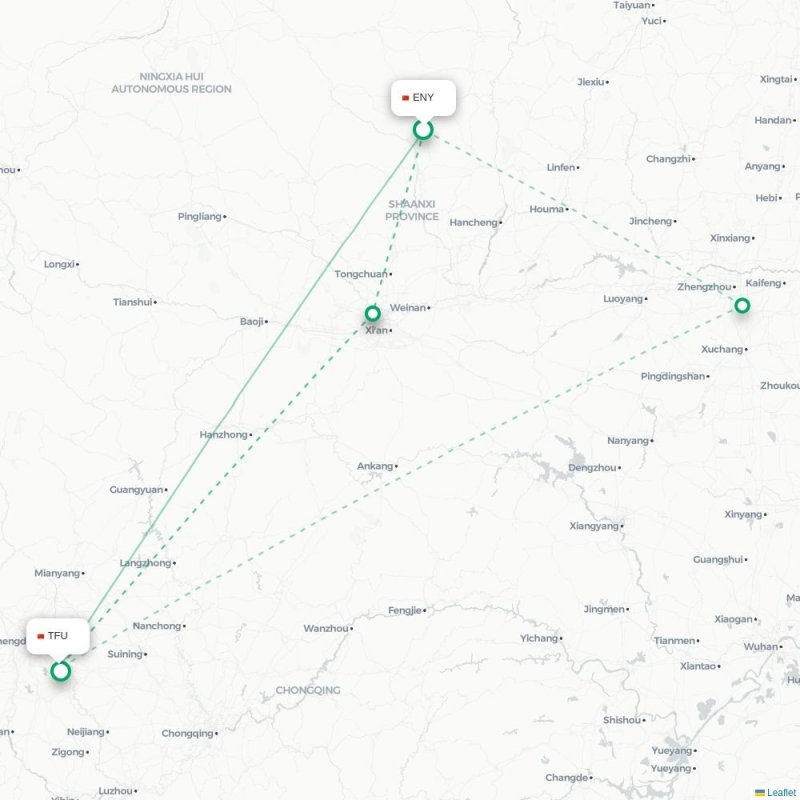 ENY - TFU route map