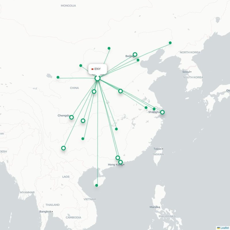 ENY - LHW route map