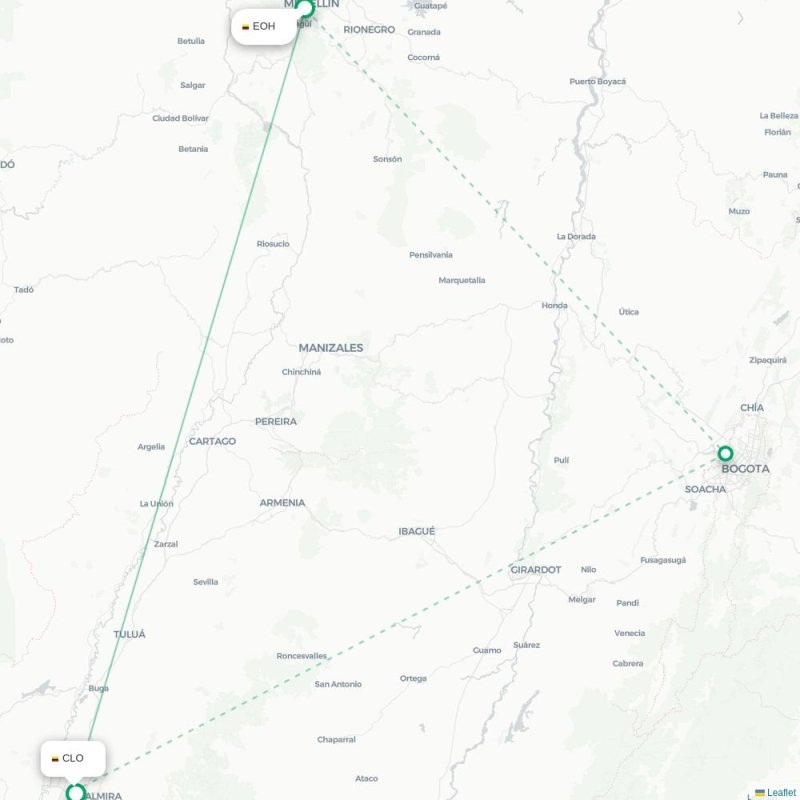 EOH - CLO route map