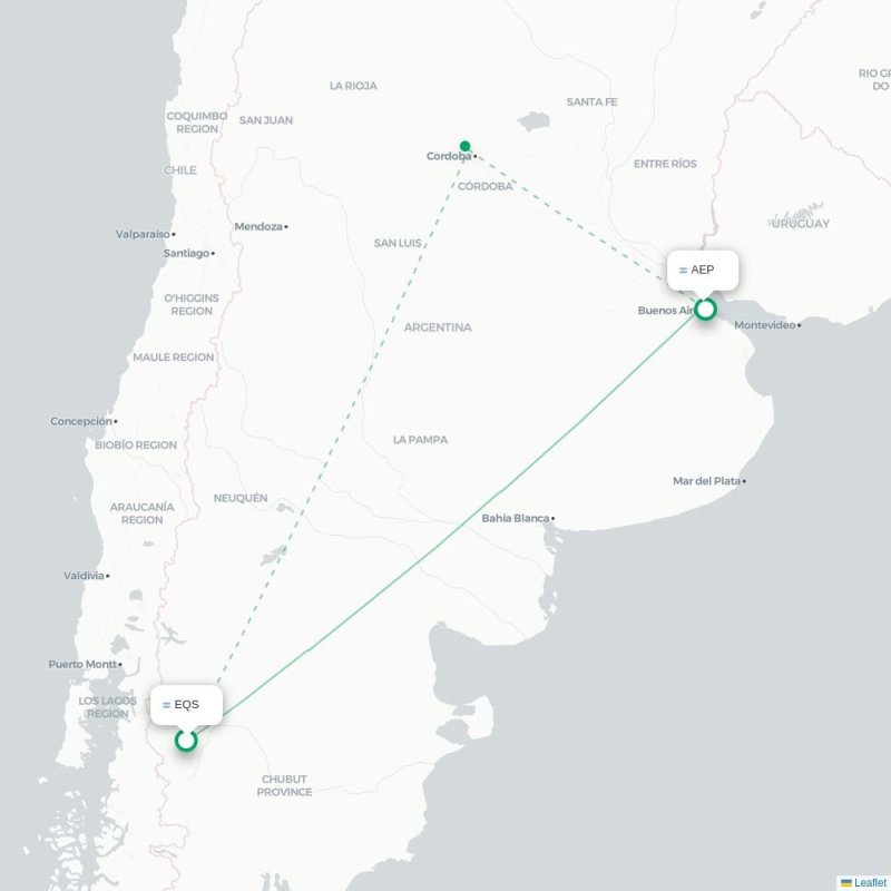 EQS - AEP route map