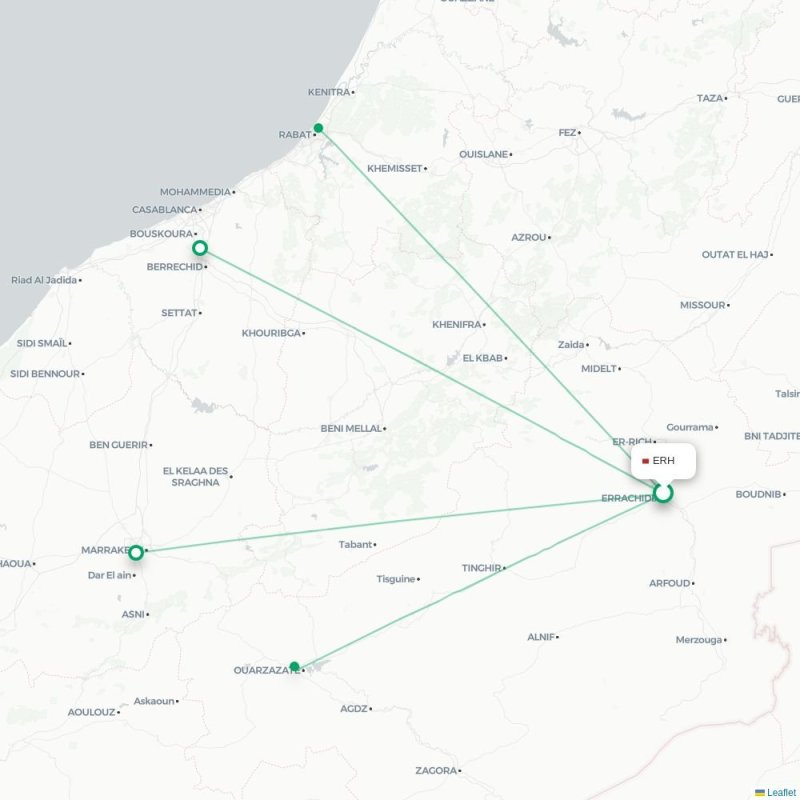 ERH - RBA route map