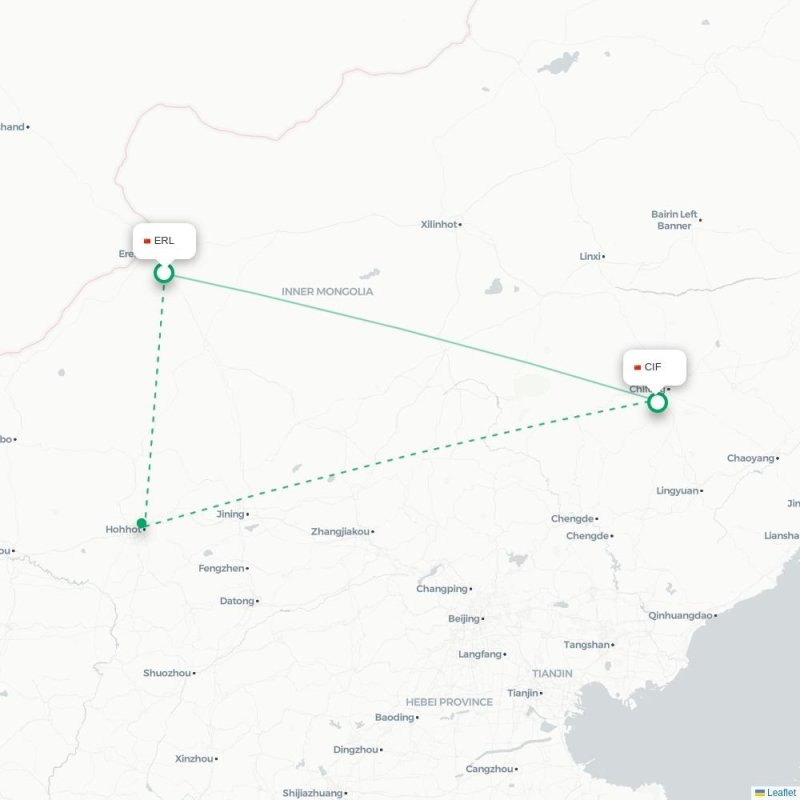 ERL - CIF route map