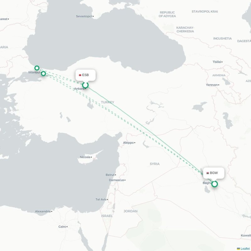 ESB - BGW route map