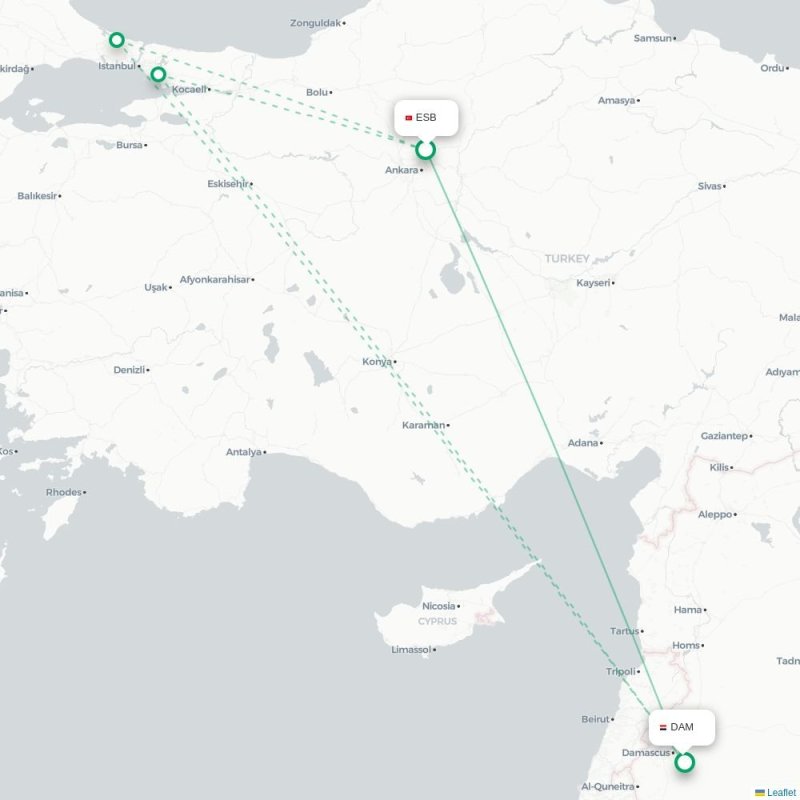 ESB - DAM route map