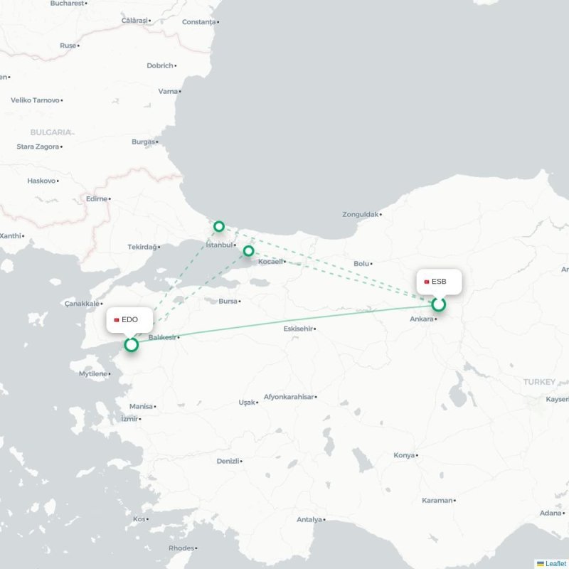 ESB - EDO route map