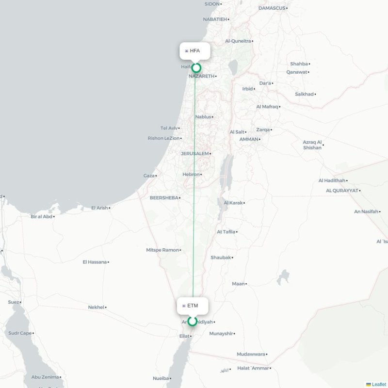 ETM - HFA route map