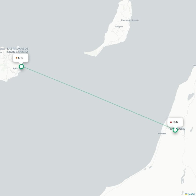 EUN - LPA route map