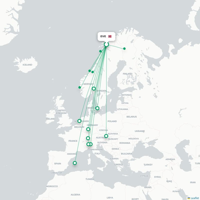 Route map   EVE 