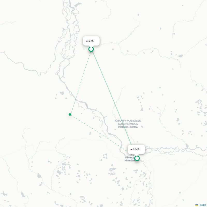 EYK - HMA route map