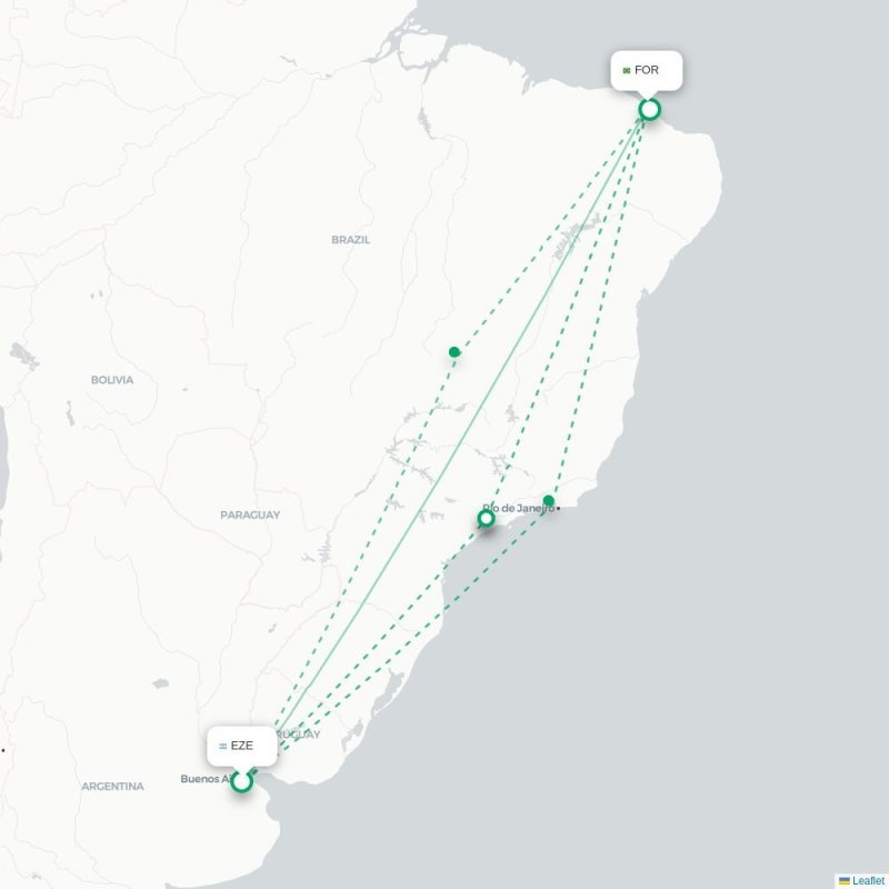 EZE - FOR route map