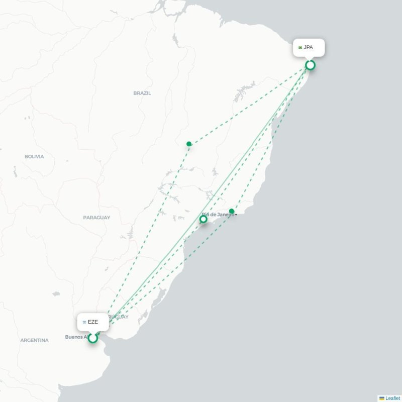 EZE - JPA route map