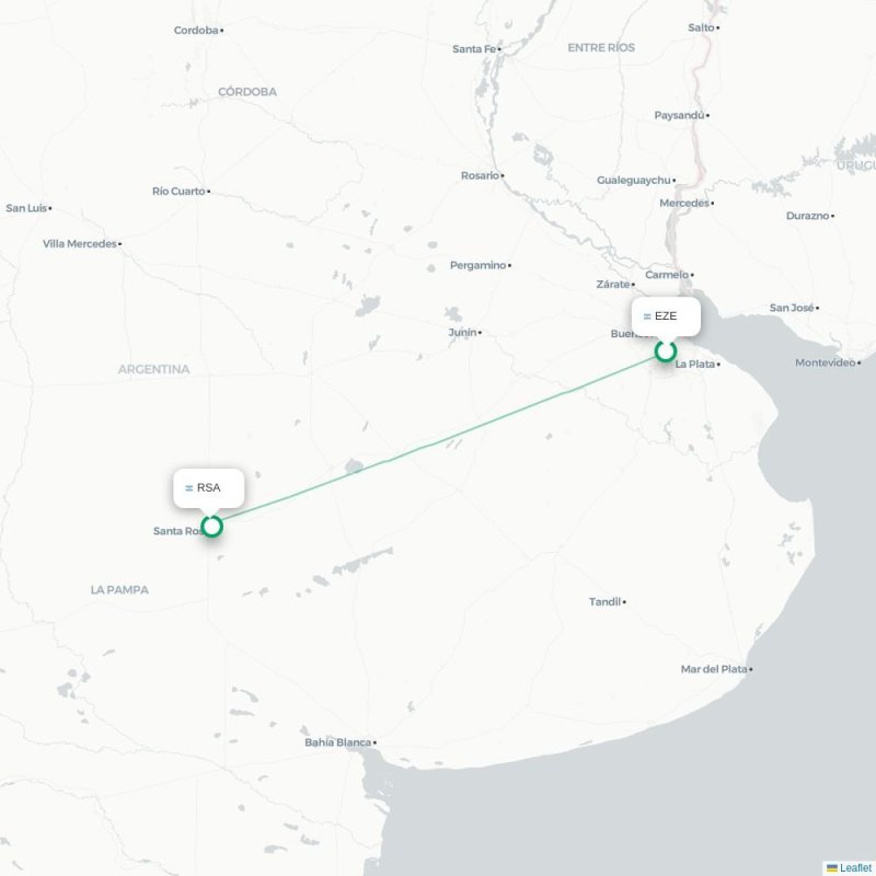 EZE - RSA route map