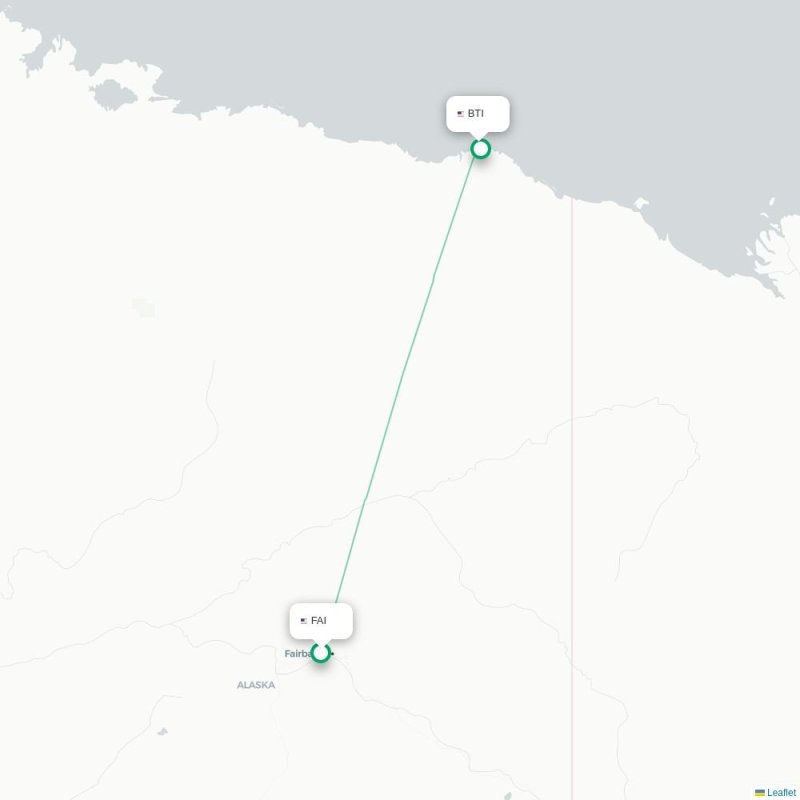 FAI - BTI route map