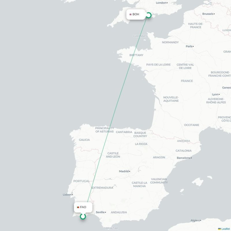 FAO - BOH route map