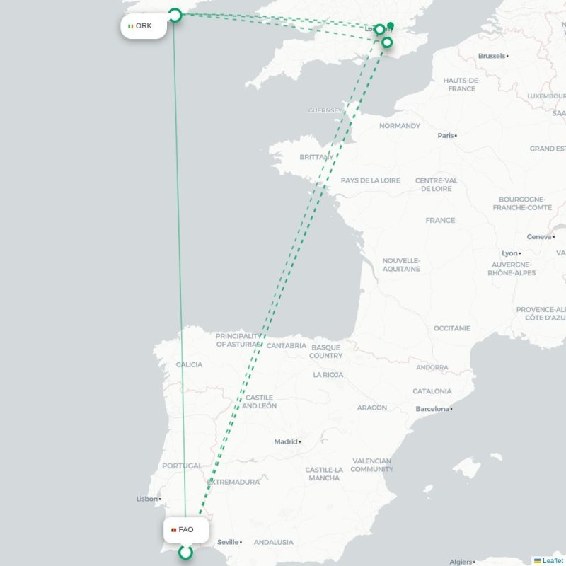 FAO - ORK route map