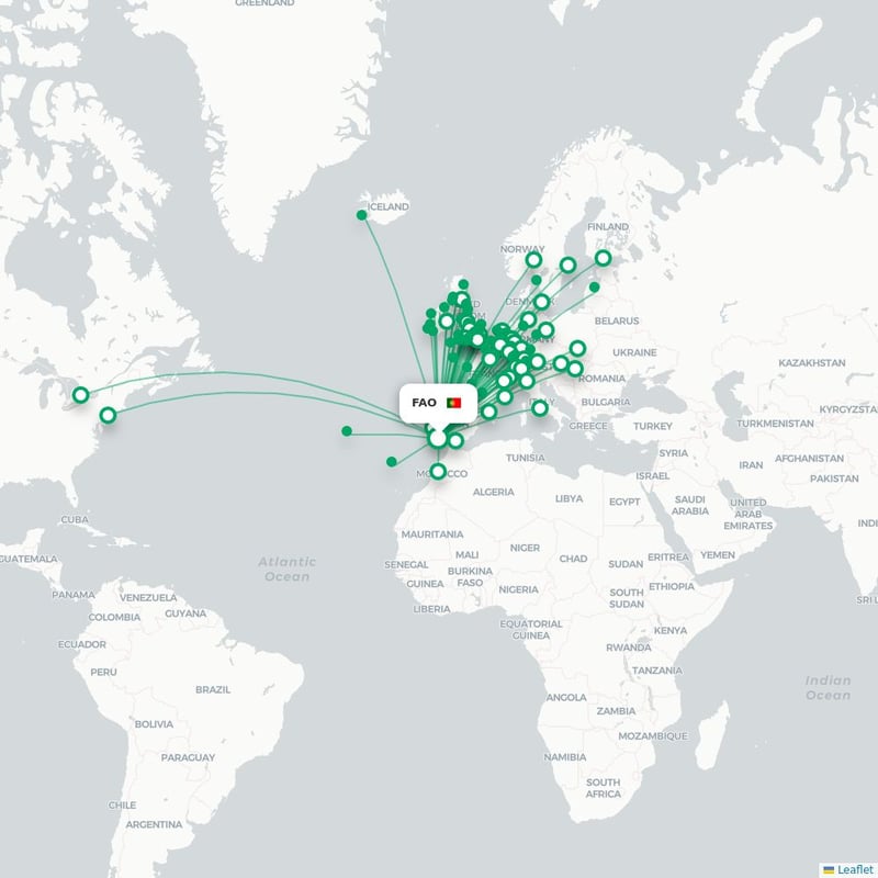 Route map Faro  FAO 