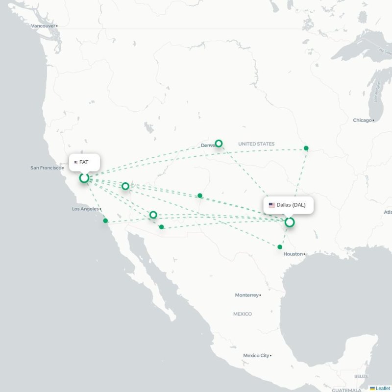 FAT - DAL route map