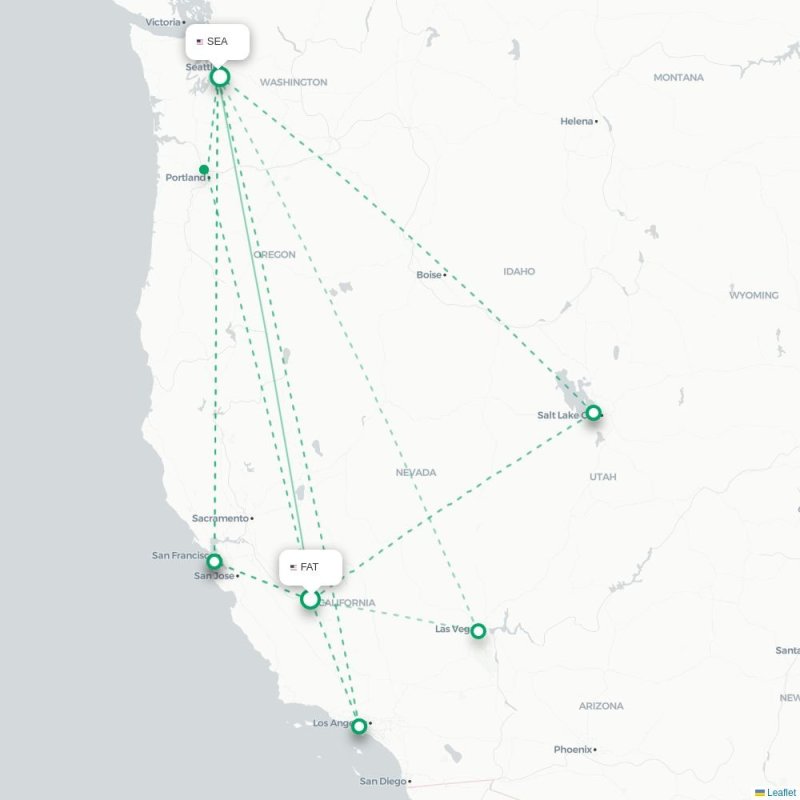 FAT - SEA route map