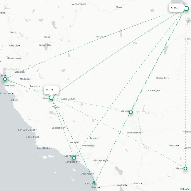 FAT - SLC route map